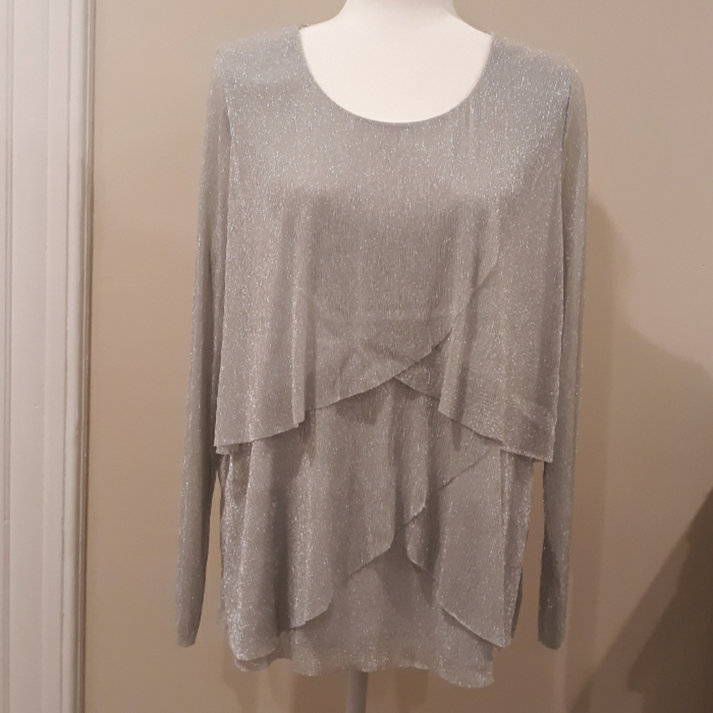 Chico's metallic top